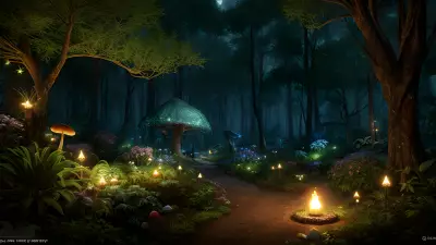 The Hidden Garden A Realm of Mushrooms, Fireflies and Potions