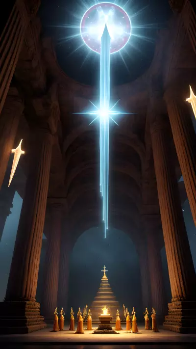 Mystical Rituals at the Ancient Temple