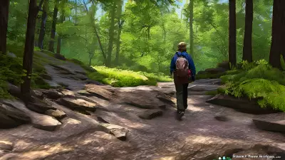 Celebrity Hiking A Portrait Inspired by Noah Bradley