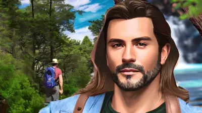 Celebrity Hiking A Portrait Inspired by Noah Bradley