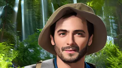 Celebrity Hiking A Portrait Inspired by Noah Bradley