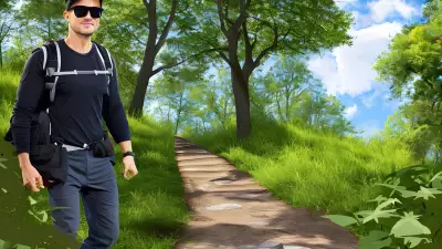 Celebrity Hiking A Portrait Inspired by Noah Bradley