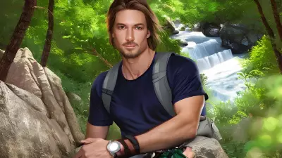 Celebrity Hiking A Portrait Inspired by Noah Bradley