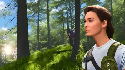 Celebrity Hiking A Portrait Inspired by Noah Bradley