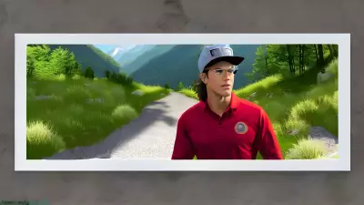 Celebrity Hiking A Portrait Inspired by Noah Bradley