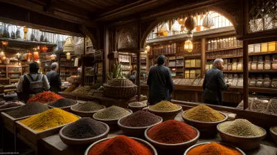 Mystical Encounters Djinn and Genies at an Ancient Spice Market