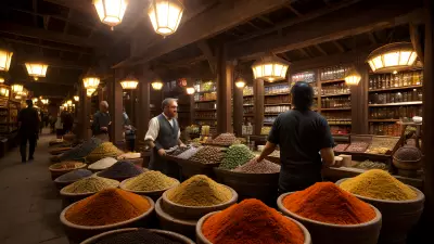 Mystical Encounters Djinn and Genies at an Ancient Spice Market