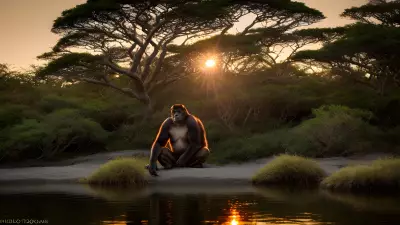 Ethereal Golden Hour at the Volcano's Edge