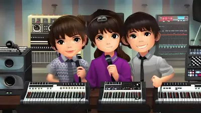 Hope Portrait Siblings in a Recording Studio