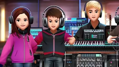 Hope Portrait Siblings in a Recording Studio