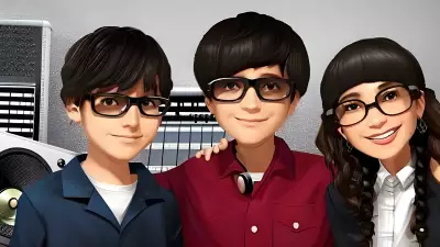 Hope Portrait Siblings in a Recording Studio