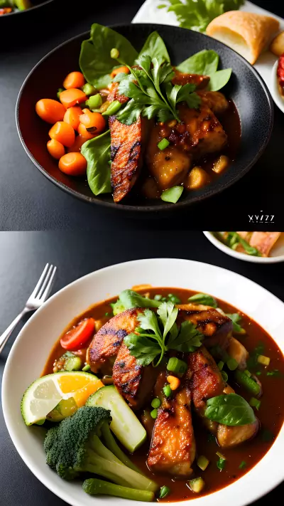 Capturing the richness of Restaurant XYZ's Vegetable Themed Set through Macro Photography
