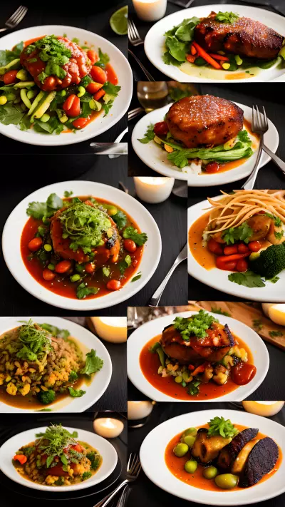 Capturing the richness of Restaurant XYZ's Vegetable Themed Set through Macro Photography