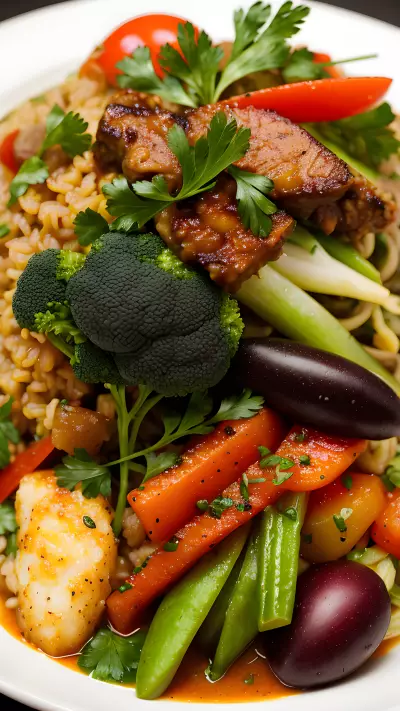 Capturing the richness of Restaurant XYZ's Vegetable Themed Set through Macro Photography