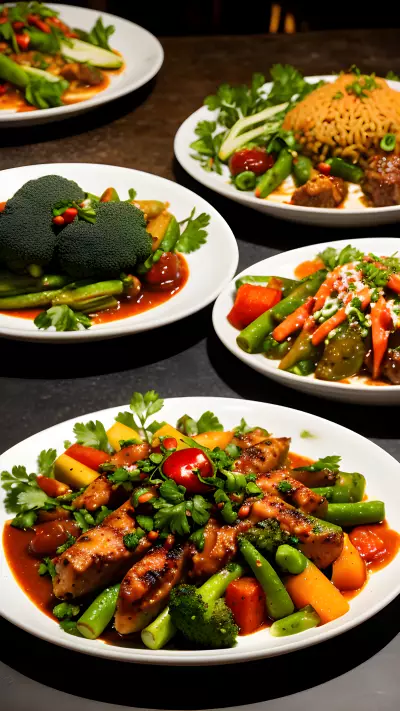 Capturing the richness of Restaurant XYZ's Vegetable Themed Set through Macro Photography