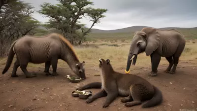 The Delicate Balance Capturing Feeding Moments in Conservation Areas