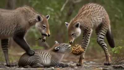 The Delicate Balance Capturing Feeding Moments in Conservation Areas