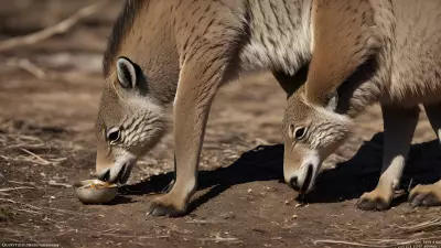 The Delicate Balance Capturing Feeding Moments in Conservation Areas