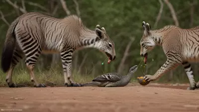 The Delicate Balance Capturing Feeding Moments in Conservation Areas