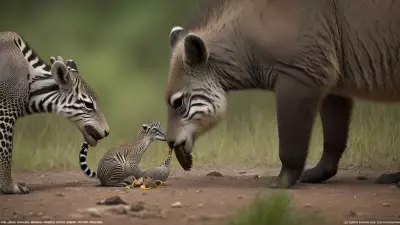 The Delicate Balance Capturing Feeding Moments in Conservation Areas