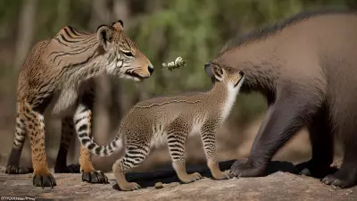 The Delicate Balance Capturing Feeding Moments in Conservation Areas