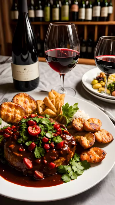 Wine Dish Capturing the Indulgence at a Winery Tasting Room