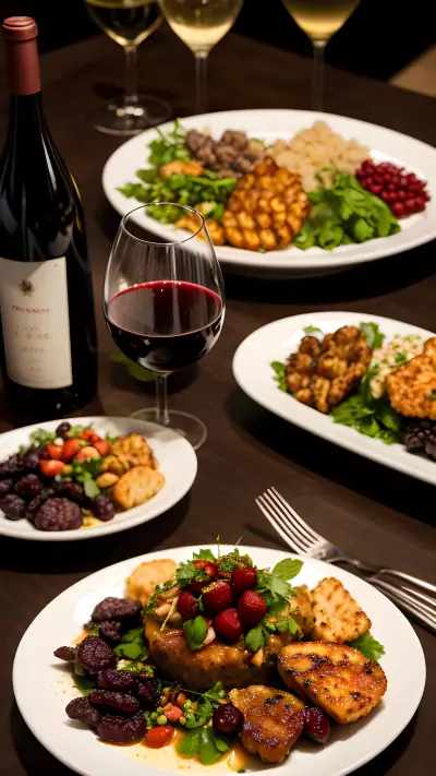 Wine Dish Capturing the Indulgence at a Winery Tasting Room