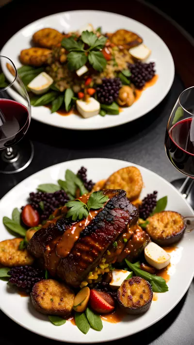 Wine Dish Capturing the Indulgence at a Winery Tasting Room