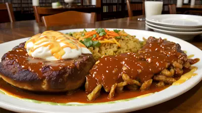 Homemade Food Presentations at a Literary Library Café