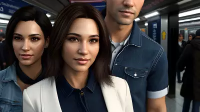 Mike Kime's Urban Family in the Subway Station