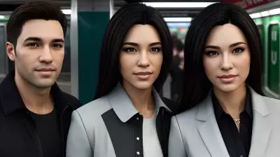 Mike Kime's Urban Family in the Subway Station