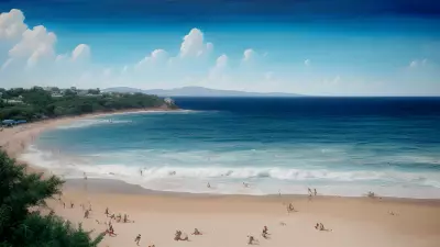 Sandy Shades   A Beach on Canvas