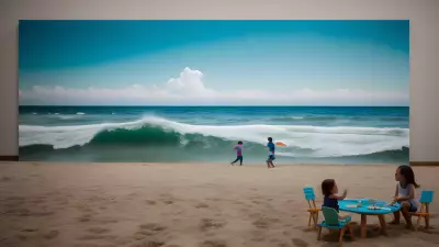 Sandy Shades   A Beach on Canvas