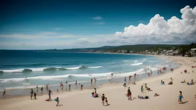 Sandy Shades   A Beach on Canvas