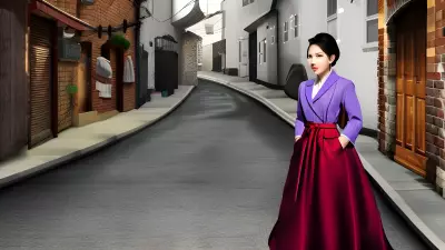 Elegant Portrait in a Quirky Alleyway