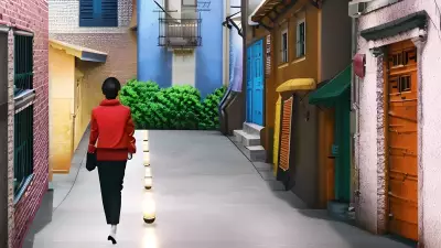 Elegant Portrait in a Quirky Alleyway