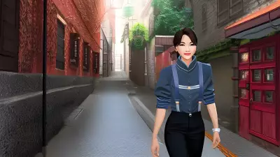 Elegant Portrait in a Quirky Alleyway