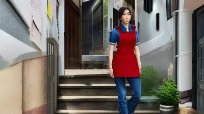 Elegant Portrait in a Quirky Alleyway