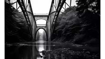 Ethereal Exploration A Photographer's Journey Through a Bridge