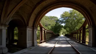 Ethereal Exploration A Photographer's Journey Through a Bridge