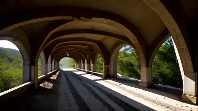 Ethereal Exploration A Photographer's Journey Through a Bridge