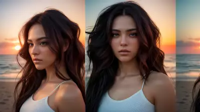 Sunset A Visual Composition through Hairstyling