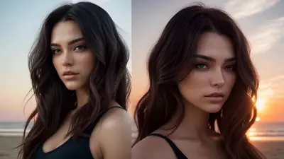 Sunset A Visual Composition through Hairstyling