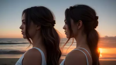Sunset A Visual Composition through Hairstyling