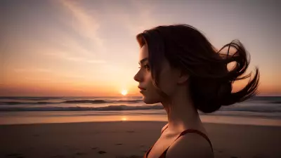 Sunset A Visual Composition through Hairstyling