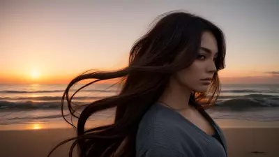 Sunset A Visual Composition through Hairstyling