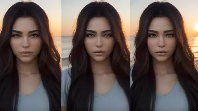 Sunset A Visual Composition through Hairstyling