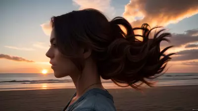 Sunset A Visual Composition through Hairstyling