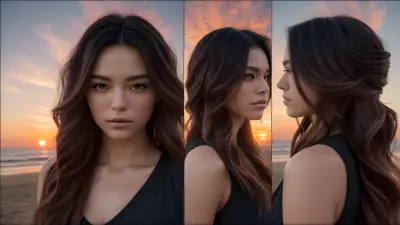 Sunset A Visual Composition through Hairstyling
