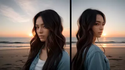 Sunset A Visual Composition through Hairstyling
